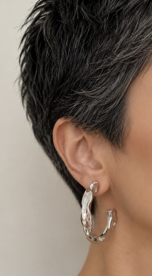 گوشواره حلقه ای میخی